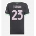 Maillot de foot AC Milan Fikayo Tomori #23 Troisième vêtements Femmes 2024-25 Manches Courtes